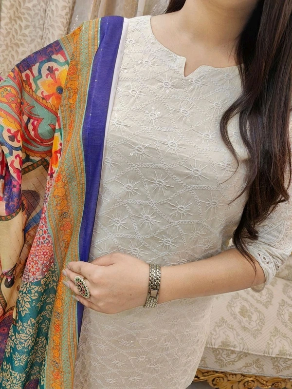 SF3 5311 Chikankari Dress  - M-38
