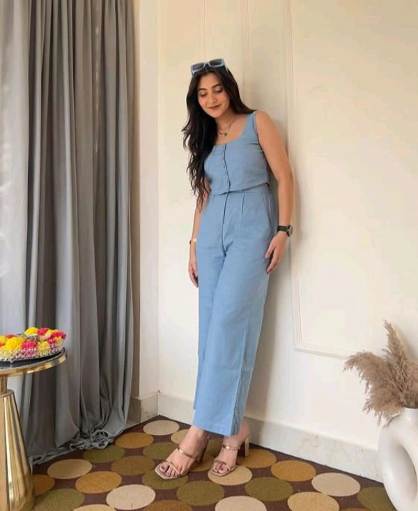 SF2 5318 Cotton Co Ord Se - Light Blue, M-38