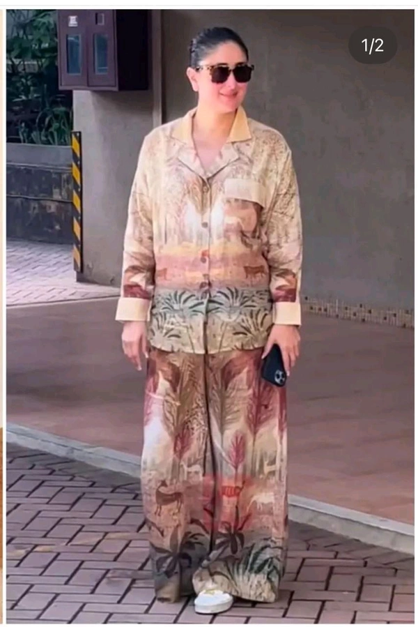 SF3 5319 Muslin Kurta  Cord Set - XXL-44