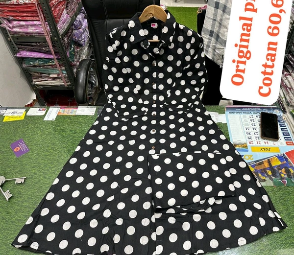 SF2 5321 Jaipuri Floral Cotton Dress - XXL-44
