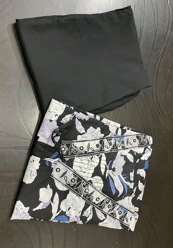 5039 New a line, kurti pant sets  Embroidery work  Heavy Cotton  - XL-42