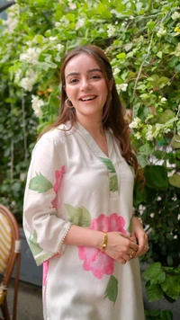 SF2 5042  New Floral  Kurta Pant set  lace Work  comfortable  and classy🥰 - XL-42