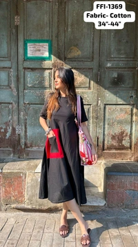 SF2 5045  Black Color  bold is beautiful stunning  dress and pocket  - 2XL-44