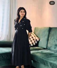 KDJ 5049 New cotton Party Wear Gown Hand work - L-40
