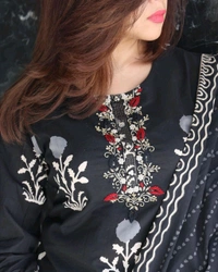 SF3 5052 NEW LUNCHIN *Beautiful Cottan Kurtis pent with Mulmal duptta* - L-40