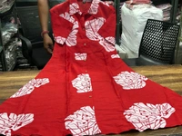 SF2 5059 *Premium cotton printed fir flair dress   - M-38