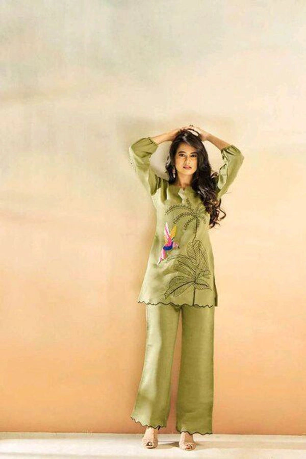 SF2 5363 Amazing  cord sets  stylish look Very comfortable Rayon  and classy*Full embroidery -  - XL-42