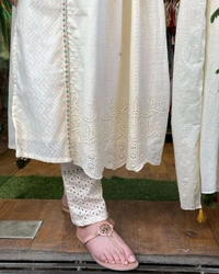 SF2 5366 Cotton embroidered kurta with pants and dupatta - M-38