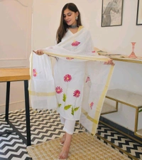 SF3  5367 Beautiful Flower Print Dress - M-38