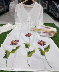 SF3  5367 Beautiful Flower Print Dress - XL-42