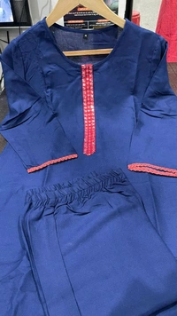 SF2 5368  Kurta pant set with real mirror work* - 3XL-46