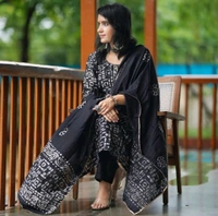 KF3 5367  Heavy Reyon and Heavy  Gotta  wark  Kurti with Pant Dupatta  - 2XL-44