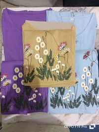 KD18 5371 Trending Beautiful Cotton  Cord Set - Electric Violet, L-40