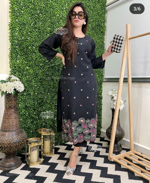 SF2 5078 *New Style Beautiful Two Peice Set Cotton with mobile pocket. - M-38