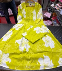 SF4 5394  Beautiful Cottan  kurti pent Design for Gorgeous   - Yellow, 2XL-44