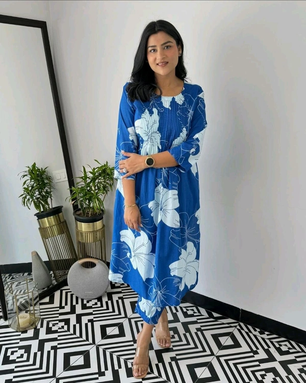 SF4 5394  Beautiful Cottan  kurti pent Design for Gorgeous   - Blue, L-40