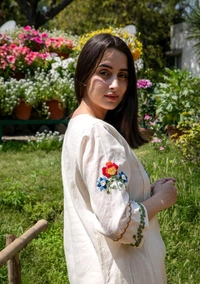 SF2 5396  NEW COTTON  KURTA SET  hand*Work: Embroidery and Aari work* - L-40