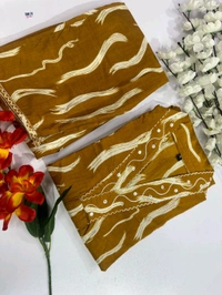 SF2 5400 DISIGNER CORD- SET  beautifully decorated with hand embroidery weaving PREMIUM COTTON WITH MIRROR WORK  - Yellow, L-40