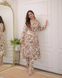 SF2 5424 Cotton of vibrant and pastel Kurta and playful prints Pant  - XL-42