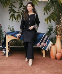 SF2 5429 Reyon aari work kurta Pant set. Get your hands on our beautiful   - L-40