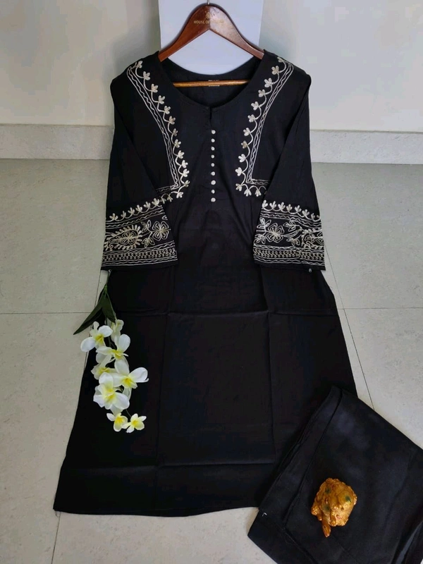 SF2 5429 Reyon aari work kurta Pant set. Get your hands on our beautiful   - XL-42