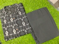 SF2 5437 Cotton 2Pcs Set (Kurti with plazo ) with beautiful shade and prints  - M-38