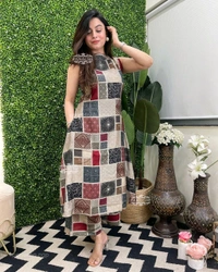 SF3 5444 New Floral plaso set* Print on -Muslin digital print - XL-42