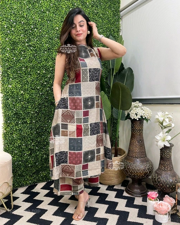 SF3 5444 New Floral plaso set* Print on -Muslin digital print - XL-42
