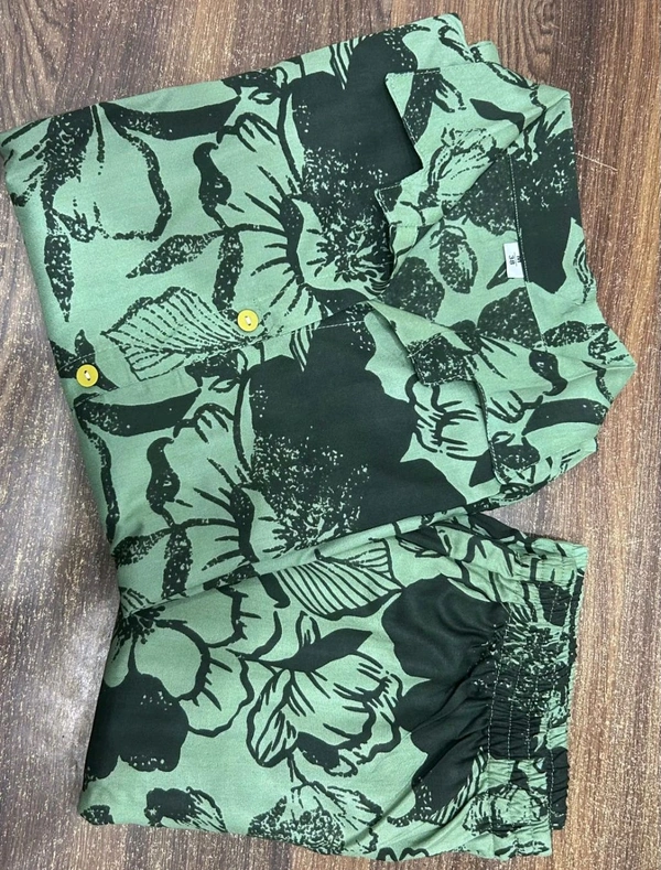 SF2 5448  RAYON Kurti Pant Beautiful Print  - 3XL-46