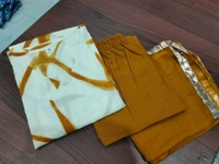 SF3  5455  Beautiful Three premium woven cotton 3 Peace set that's perfect for work to Kurti-*Pant- Pure Cotton  - 3XL-46