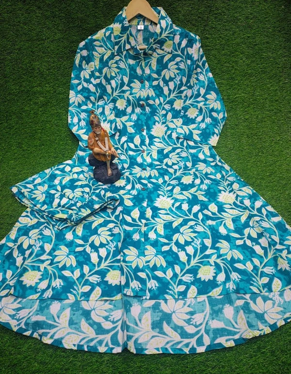 SF2  5461 A Beautiful cotton co-ord set that's perfect for work   - L-40, Blue