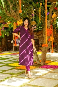 SF2  5465  Kurti set  Very amazing kurti pant set in Prosen print  - 2XL-44