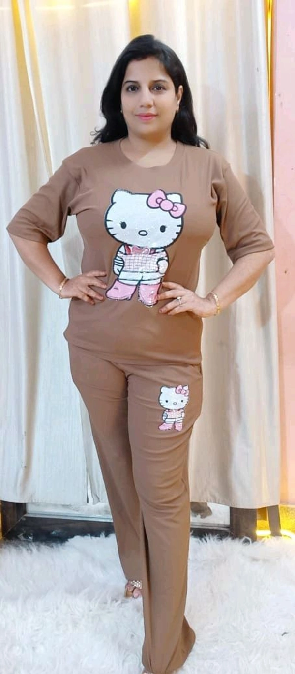 KD18 5468 KD  (full sequence patch)  Beautiful cord set Both side pocket  - Brown, S-36