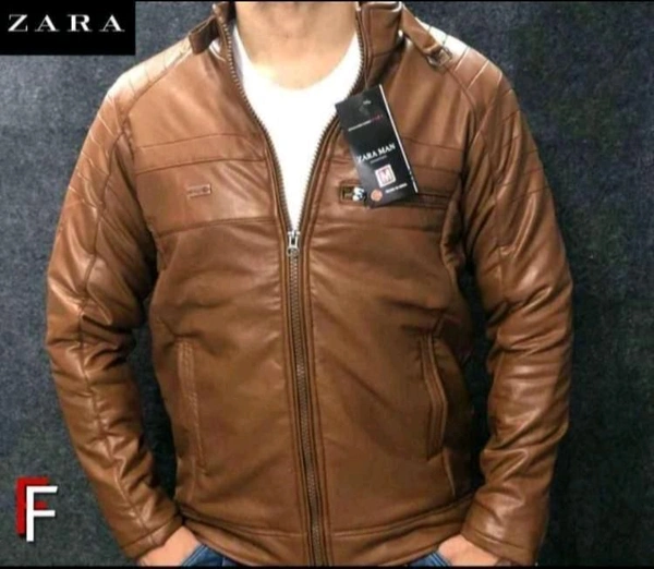5478 New Leather jacket*✨ *Premium Quality  - Brown, M-38