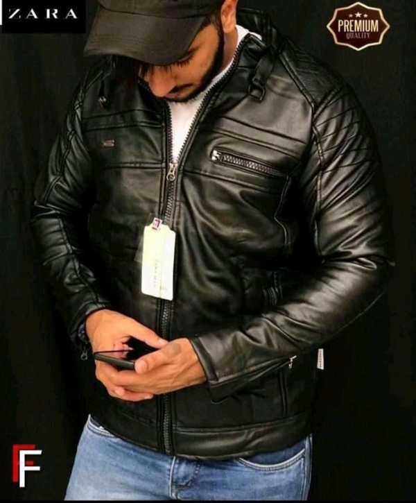 5478 New Leather jacket*✨ *Premium Quality  - Black, M-38