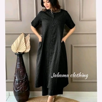 SF2  5483 Premium Fine Cotton  Designer Co-erd set in *Aline Kurta Pant - Black, L-40