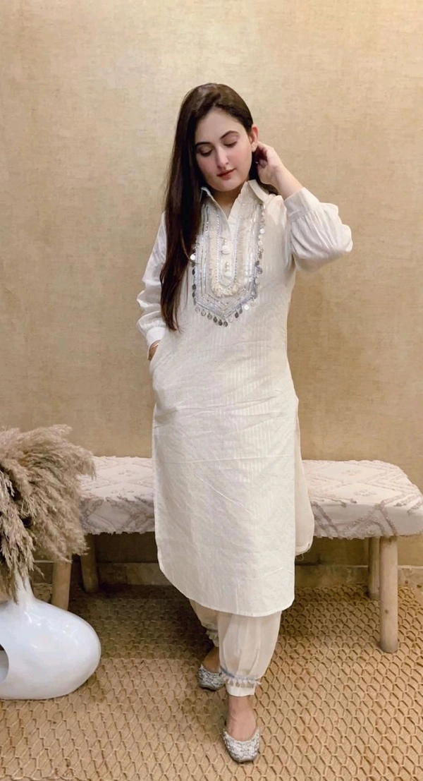SF2  5484 Premium lurex Kurti with designer Afghani Salwar  - M-38