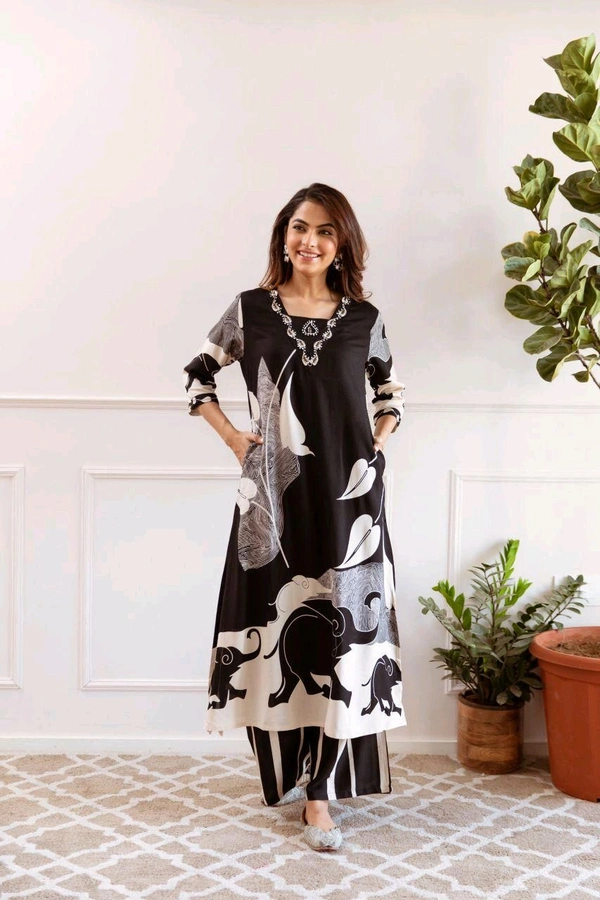 SF3  5486 Heavy party wear Rayon cord -set suit  elegant Reyon sulb hand embroidery work suit... - 2XL-44