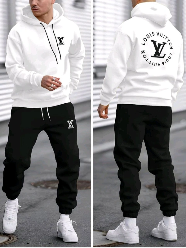 5490 Winter Tracksuits Full Warm "Hoodie + Lower"LVBest Quality -  - White, 4XL-48