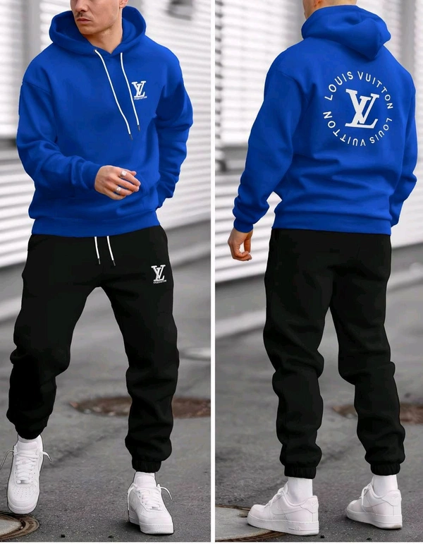 5490 Winter Tracksuits Full Warm "Hoodie + Lower"LVBest Quality -  - Blue, 2XL-44