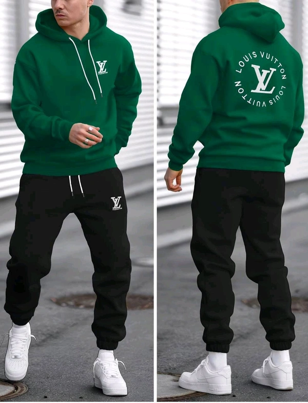 5490 Winter Tracksuits Full Warm "Hoodie + Lower"LVBest Quality -  - Green, 3XL-46