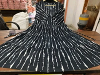SF2  5494 New Beautiful black Printed cotton middi with heart neck Gown dress - 3XL-46