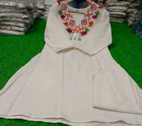 SF3  5499 *new Get ready embroidery design with Tassledetailing perfect  festive season flex cotton Kurta Pant  - XL-42
