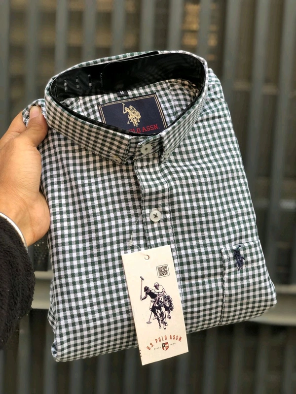 5504 *_TREND to be FASHION_**SHIRT* with COTTON stuf SMART Stitchin STANDARD - Green, XL-42