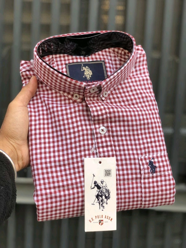 5504 *_TREND to be FASHION_**SHIRT* with COTTON stuf SMART Stitchin STANDARD - Maroon red, L-40