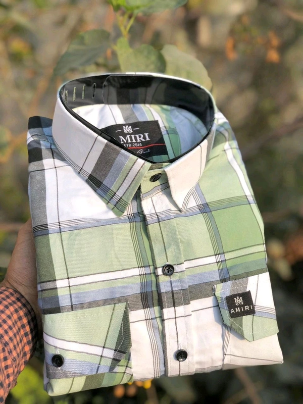 5506 VERY HIGH DEMANDED CLASSIC SHIRT’S BRAND -LV & AMIRI - Mint Green, XL-42