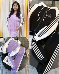 KD18 5507 3 Patti Fleece  cordset - Purple, M-38