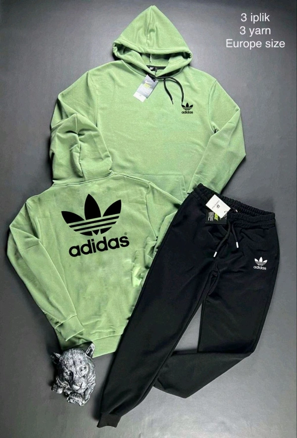 5509 Winter Tracksuits Full Warm Hoodie Lower"Brand -Adidas  - Green, 2XL-44