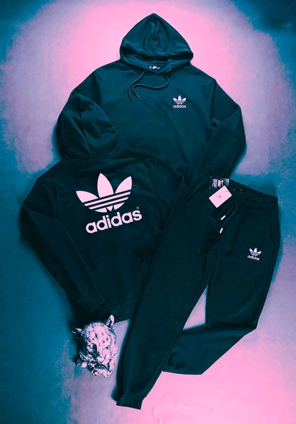 5509 Winter Tracksuits Full Warm Hoodie Lower"Brand -Adidas  - Dark Green, L-40