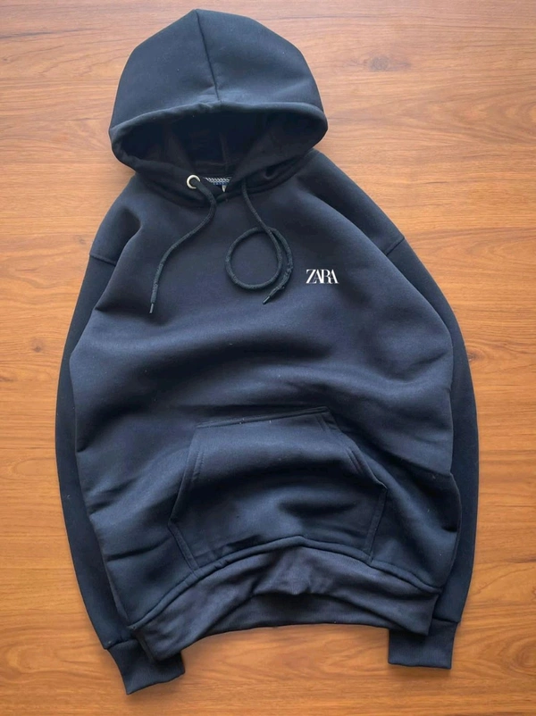 5515 Hoodie With Hood along  Kangaroo pocket ZARA LogoHigh quality f - Navy Blue, 2XL-44